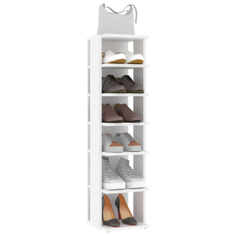 vidaXL 2 db fehér szerelt cipősszekrény 27,5x27x102 cm