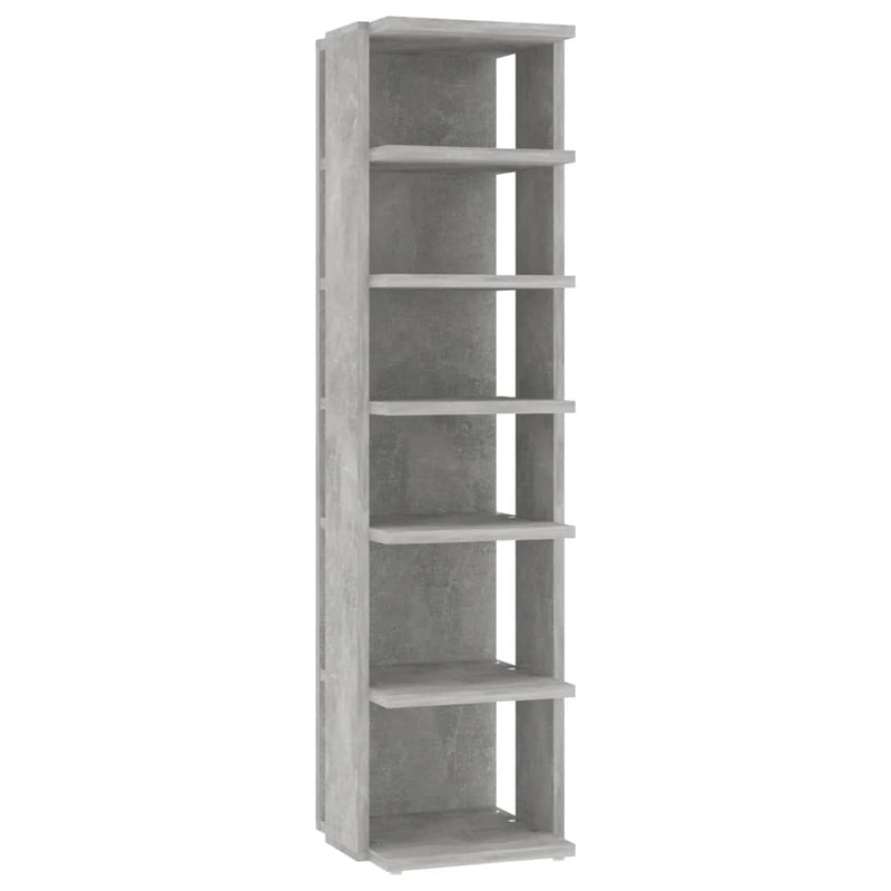 vidaXL 2 db betonszürke cipősszekrény 27,5 x 27 x 102 cm