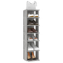 vidaXL 2 db betonszürke cipősszekrény 27,5 x 27 x 102 cm