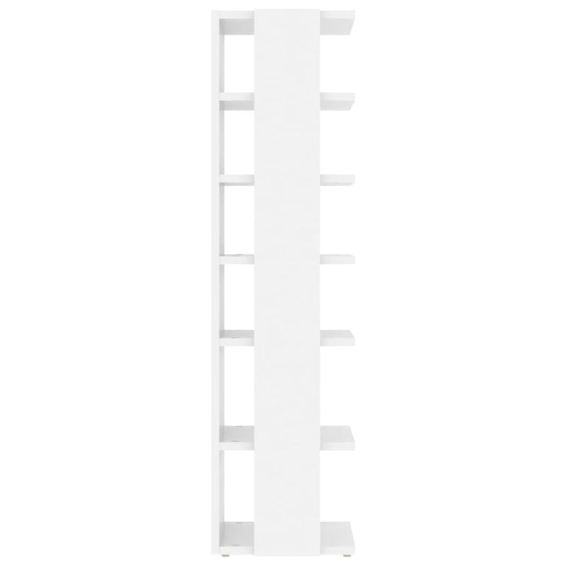 vidaXL 2 db magasfényű fehér cipősszekrény 27,5 x 27 x 102 cm