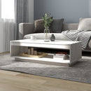 vidaXL fehér tömör fenyőfa dohányzóasztal 110 x 50 x 33,5 cm
