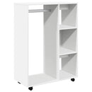 vidaXL fehér forgácslap ruhásszekrény 80 x 40 x 110 cm