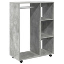 vidaXL betonszürke szerelt fa ruhásszekrény 80 x 40 x 110 cm