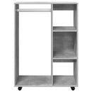 vidaXL betonszürke szerelt fa ruhásszekrény 80 x 40 x 110 cm