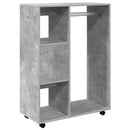 vidaXL betonszürke szerelt fa ruhásszekrény 80 x 40 x 110 cm