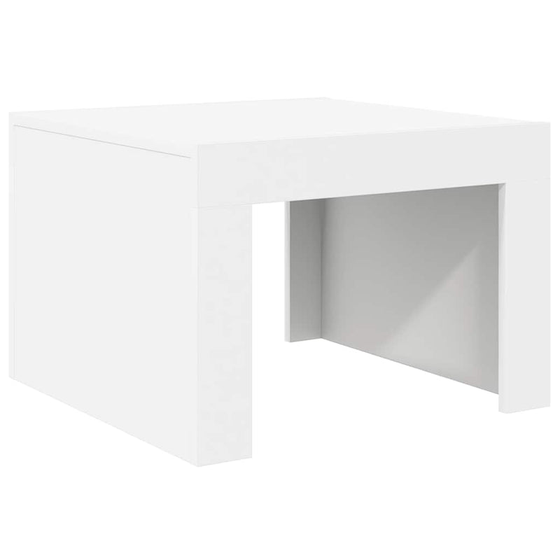 vidaXL fehér szerelt fa dohányzóasztal 50 x 50 x 35 cm