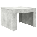 vidaXL betonszürke szerelt fa dohányzóasztal 50 x 50 x 35 cm
