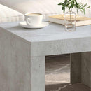 vidaXL betonszürke szerelt fa dohányzóasztal 50 x 50 x 35 cm