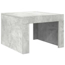 vidaXL betonszürke szerelt fa dohányzóasztal 50 x 50 x 35 cm