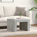 vidaXL betonszürke szerelt fa dohányzóasztal 50 x 50 x 35 cm
