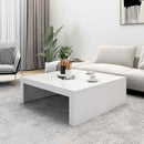 vidaXL fehér szerelt fa dohányzóasztal 100 x 100 x 35 cm
