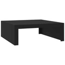 vidaXL fekete szerelt fa dohányzóasztal 100 x 100 x 35 cm