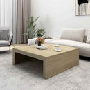 vidaXL sonoma tölgy színű szerelt fa dohányzóasztal 100 x 100 x 35 cm