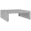 vidaXL betonszürke szerelt fa dohányzóasztal 100 x 100 x 35 cm