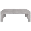 vidaXL betonszürke szerelt fa dohányzóasztal 100 x 100 x 35 cm