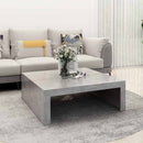 vidaXL betonszürke szerelt fa dohányzóasztal 100 x 100 x 35 cm