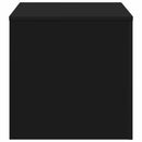 vidaXL 3 db fekete szerelt fa dohányzóasztal