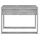 vidaXL betonszürke szerelt fa kisasztal 50 x 50 x 35 cm