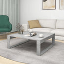 vidaXL betonszürke szerelt fa dohányzóasztal 100 x 100 x 35 cm