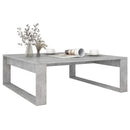 vidaXL betonszürke szerelt fa dohányzóasztal 100 x 100 x 35 cm
