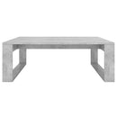 vidaXL betonszürke szerelt fa dohányzóasztal 100 x 100 x 35 cm