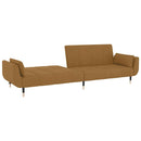 vidaXL kétszemélyes barna bársony kanapéágy 2 párnával