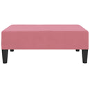 vidaXL rózsaszín bársony lábzsámoly 78 x 56 x 32 cm