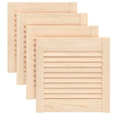 vidaXL 4 db tömör fenyőfa lamellás szekrényajtó 39,5 x 39,4 cm