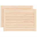 vidaXL 2 db tömör fenyőfa lamellás szekrényajtó 39,5 x 59,4 cm