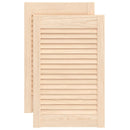 vidaXL 2 db tömör fenyőfa lamellás szekrényajtó 61,5 x 39,4 cm