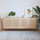 vidaXL 4 db tömör fenyőfa lamellás szekrényajtó 61,5 x 49,4 cm
