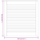 vidaXL 2 db tömör fenyőfa lamellás szekrényajtó 61,5 x 59,4 cm