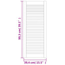 vidaXL tömör fenyőfa lamellás szekrényajtó 99,3 x 39,4 cm
