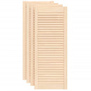vidaXL 4 db tömör fenyőfa lamellás szekrényajtó 99,3 x 39,4 cm