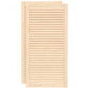 vidaXL 2 db tömör fenyőfa lamellás szekrényajtó 99,3 x 49,4 cm