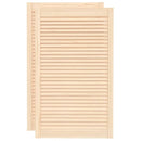 vidaXL 2 db tömör fenyőfa lamellás szekrényajtó 99,3 x 59,4 cm