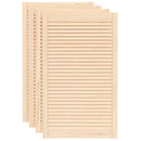 vidaXL 4 db tömör fenyőfa lamellás szekrényajtó 99,3 x 59,4 cm