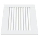 vidaXL 2 db fehér tömör fenyőfa lamellás szekrényajtó 39,5 x 39,4 cm