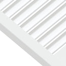 vidaXL 2 db fehér tömör fenyőfa lamellás szekrényajtó 39,5 x 39,4 cm