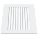 vidaXL 4 db fehér tömör fenyőfa lamellás szekrényajtó 39,5 x 39,4 cm