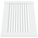 vidaXL 4 db fehér tömör fenyőfa lamellás szekrényajtó 39,5 x 49,4 cm
