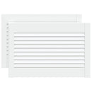 vidaXL 2 db fehér tömör fenyőfa lamellás szekrényajtó 39,5 x 59,4 cm