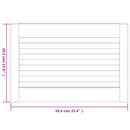 vidaXL 2 db fehér tömör fenyőfa lamellás szekrényajtó 39,5 x 59,4 cm