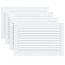 vidaXL 4 db fehér tömör fenyőfa lamellás szekrényajtó 39,5 x 59,4 cm