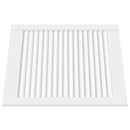 vidaXL 4 db fehér tömör fenyőfa lamellás szekrényajtó 61,5 x 49,4 cm