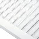 vidaXL 4 db fehér tömör fenyőfa lamellás szekrényajtó 69 x 39,4 cm