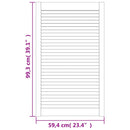 vidaXL 2 db fehér tömör fenyőfa lamellás szekrényajtó 99,3 x 59,4 cm