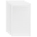 vidaXL 4 db fehér tömör fenyőfa lamellás szekrényajtó 99,3 x 59,4 cm