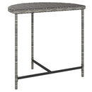 vidaXL szürke polyrattan kerti asztal 80 x 50 x 75 cm