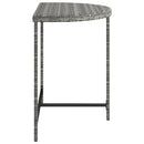 vidaXL szürke polyrattan kerti asztal 80 x 50 x 75 cm